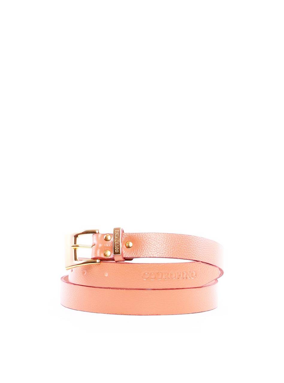 Cinto Feminino com Fivela Larga e Placa no Passador - Nude CTI-1004 - NU
