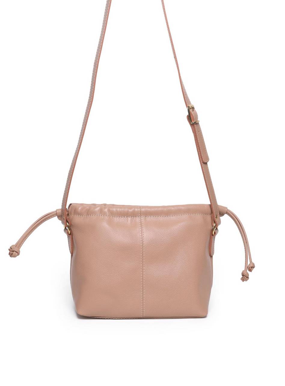 Bolsa Saco Bucket Média Alça Longa Nude BSI-5875 - NU