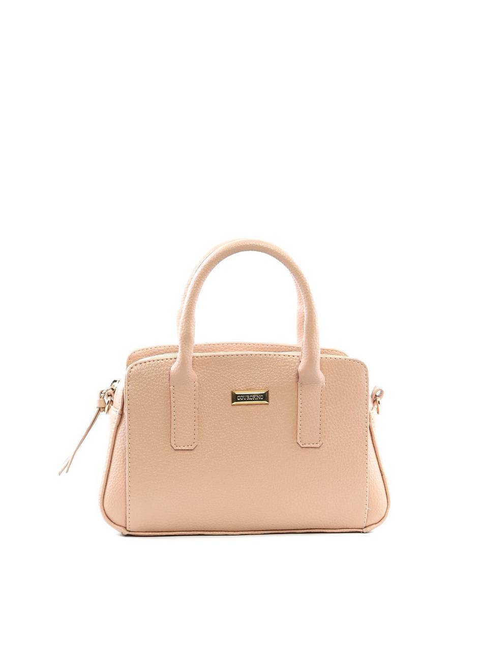 Bolsa Tote Quadrada com 3 Divisórias - Nude BSI-6474 - NU