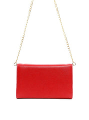 Bolsa Clutch Retangular com Alça de Corrente - Vermelha BSI-6244 - VE