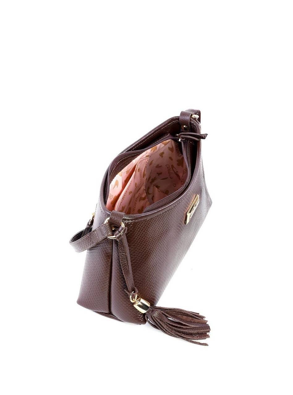 Bolsa Tote de Couro em Tressê com Barbicacho - Cacau BSI-6204 - CA
