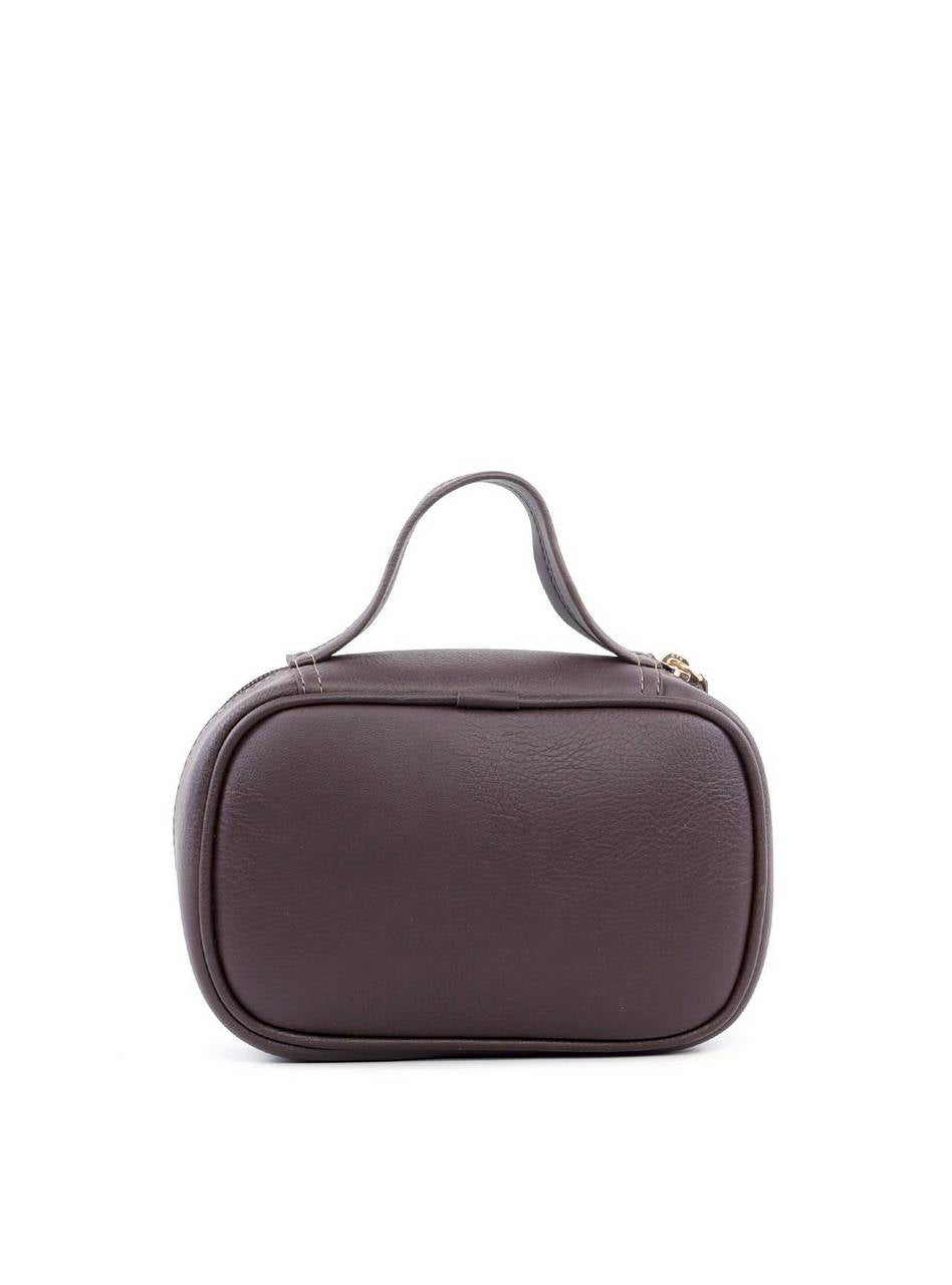Necessaire Quadrada com Alça de Mão - Cacau NSI-158 - CA