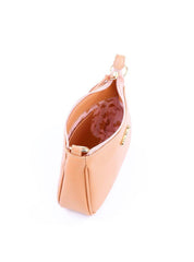 Bolsa Tote Transversal com Alça Dupla Retangular - Nude BSI-6039 - NU