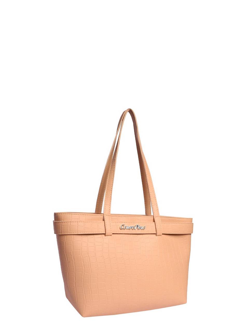 Bolsa Feminina Tote Tiracolo Nude BSI-5806 - NU