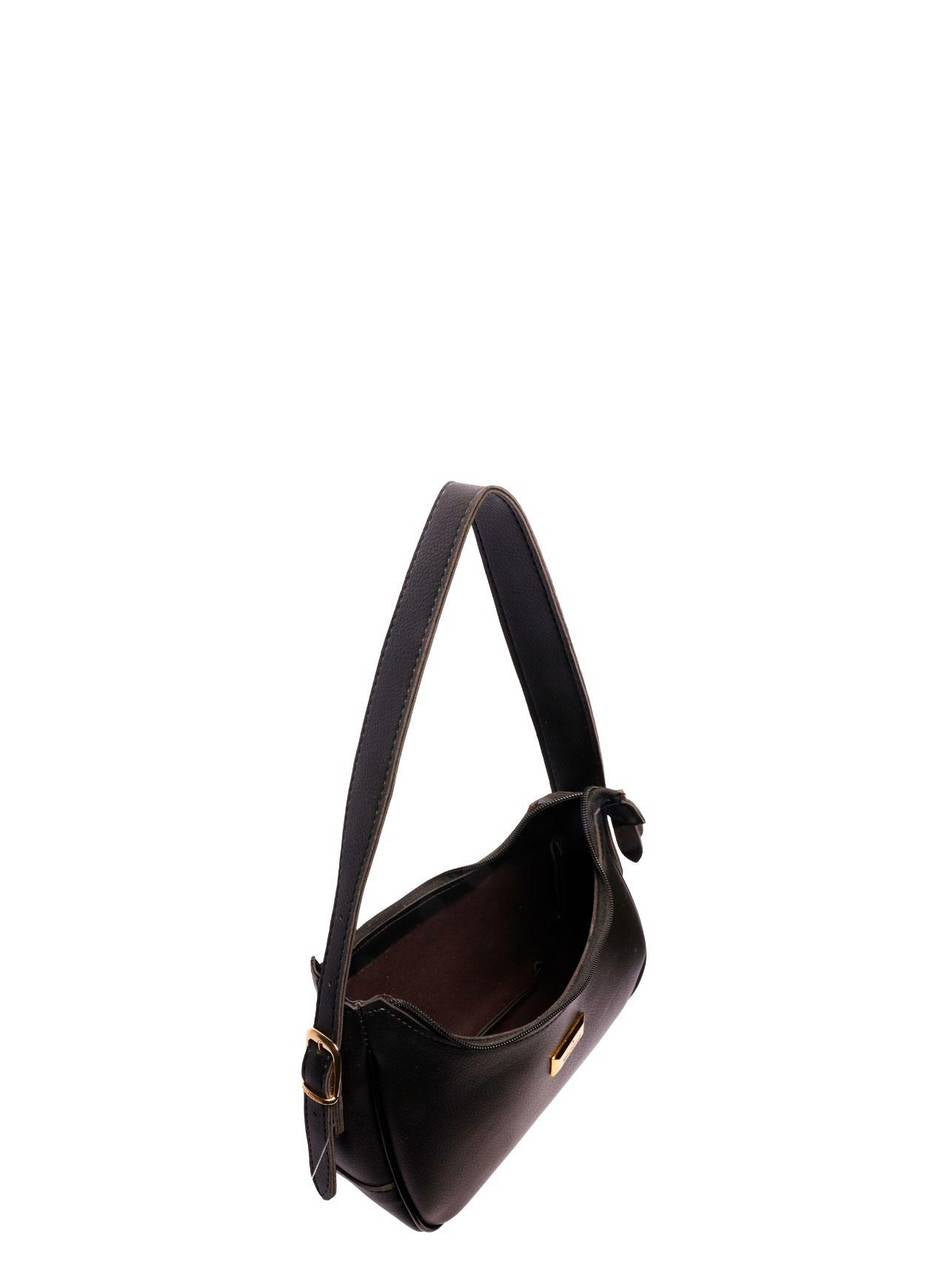 Bolsa Hobo Tiracolo Ombro Preta BSI-5770 - PR