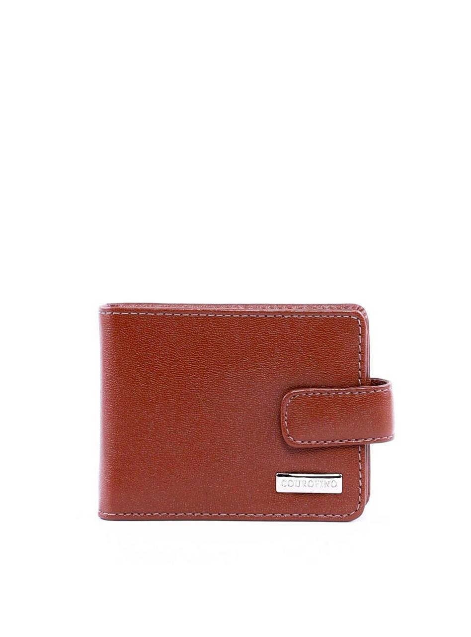 Carteira Masculina em Couro Clássica com Porta-Cartão Removível - Castor CAI-1006 - CS