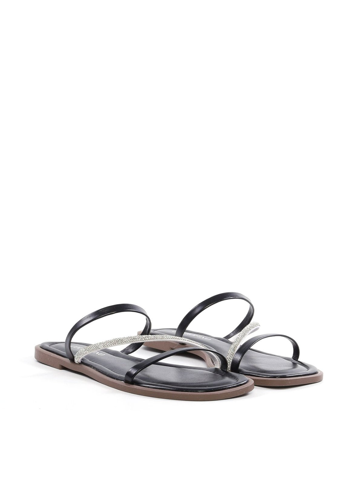 Rasteira Tiras Finas com Strass SDI-12255 - PR
