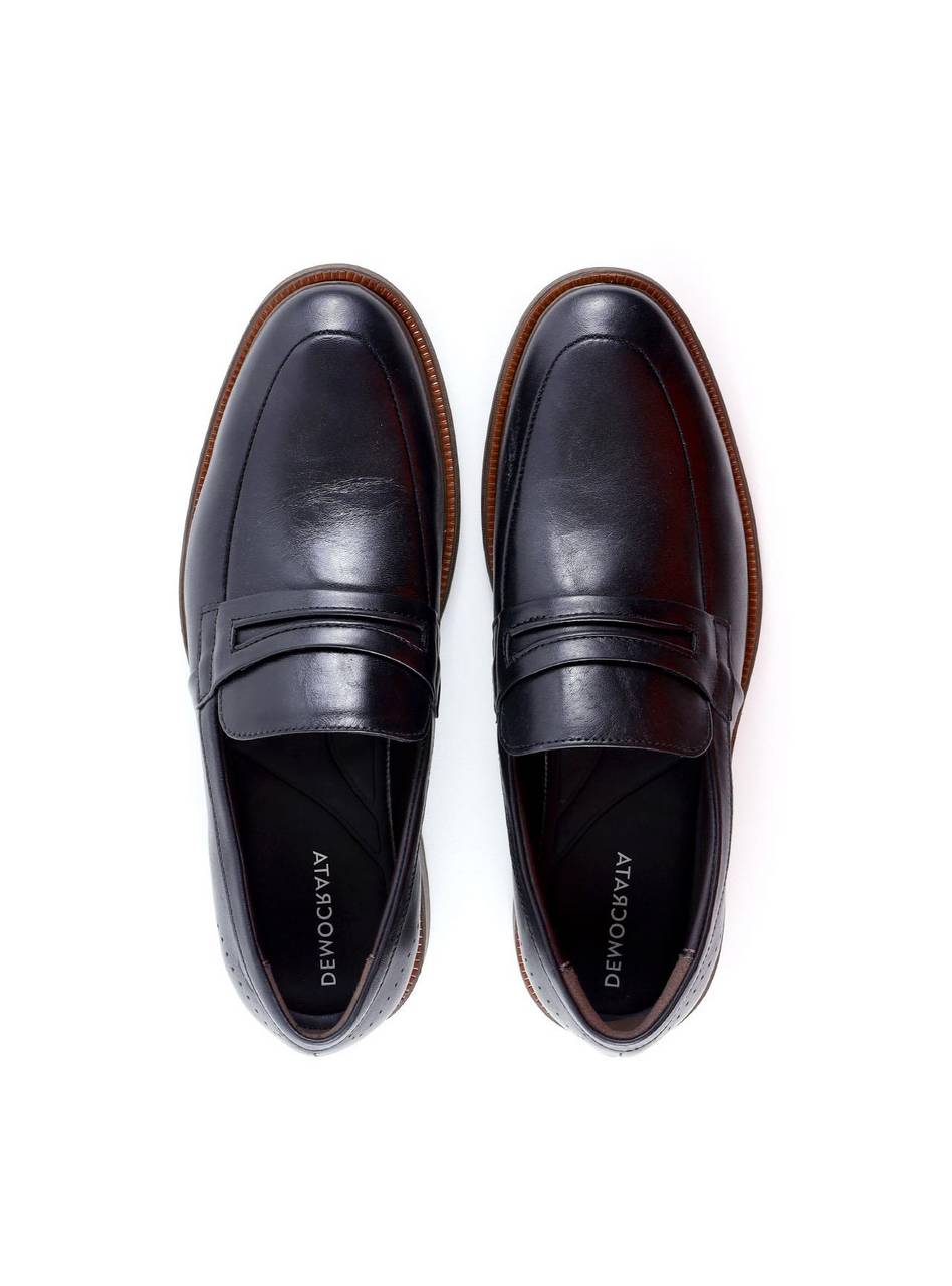 Mocassim Masculino Democrata com Tira Frontal - Preto SP-12100 - PR
