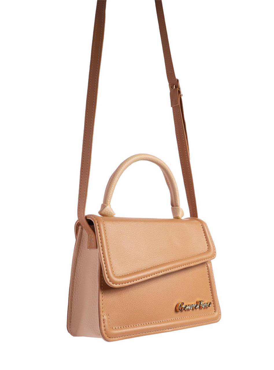 Bolsa Carteiro Transversal Lisa Nude BSI-5800 - NU