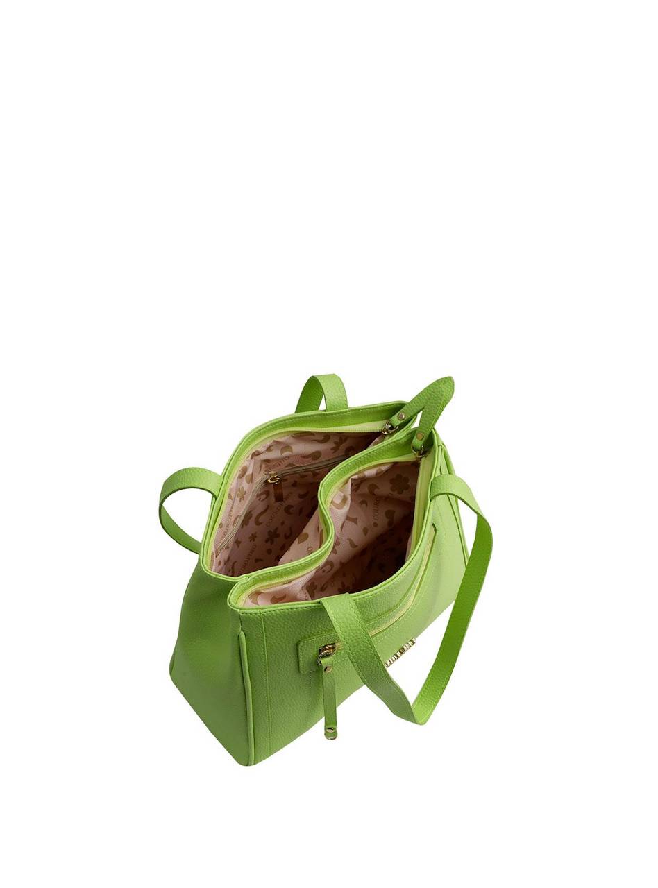 Bolsa Tote Média Tiracolo Bolso Frontal Verde BSI-5342 - VD