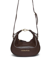 Bolsa Feminina Hobo Couro Pequena Cacau BSI-5937 - CA