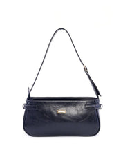Bolsa Baguette com Detalhe de Cinto - Preta BSI-6151 - PR