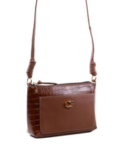 Bolsa Tote Pequena com Nó - Cacau BSI-6446 - CA