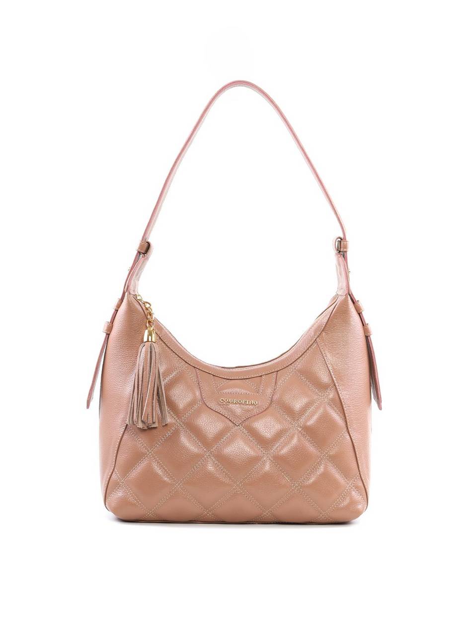 Bolsa Hobo Grande com Detalhe Matelassê e Barbicacho BSI-6486 - NU