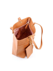 Bolsa Shopper com Bag Charm Removível - Nude BSI-6060 - NU