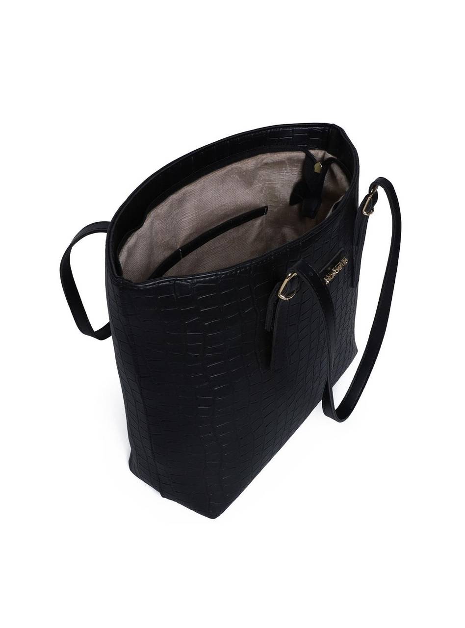 Bolsa Shopper com Duas Fivelas - Preta BSI-5984 - PR