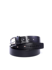 Cinto Feminino Largo de Couro com Fivela e Passador Orgânico - Preto CTI-992 - PR