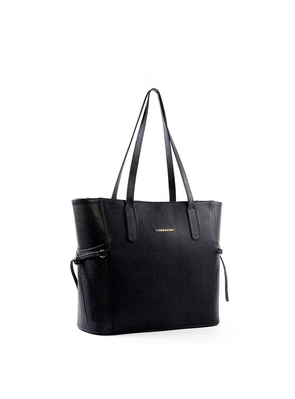 Bolsa Tote Grande com Bolso Lateral e Amarração BSI-6493 - PR