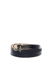 Cinto Feminino em Couro com Fivela Orgânica - Preta CTI-989 - PR