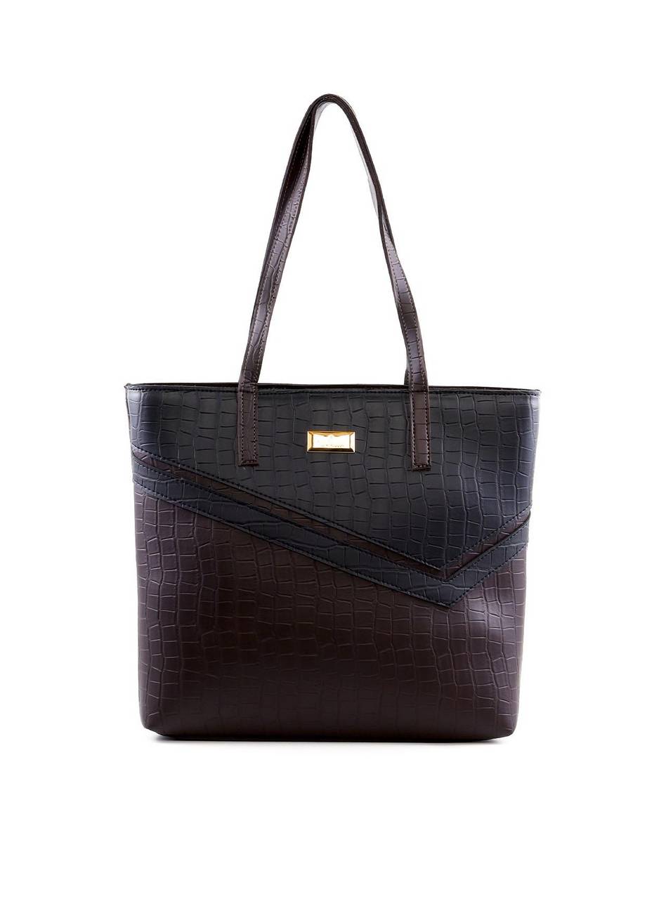 Bolsa Shopper com Recortes Assimétricos - Cacau BSI-6422 - CA