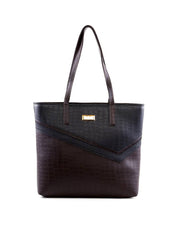 Bolsa Shopper com Recortes Assimétricos - Cacau BSI-6422 - CA