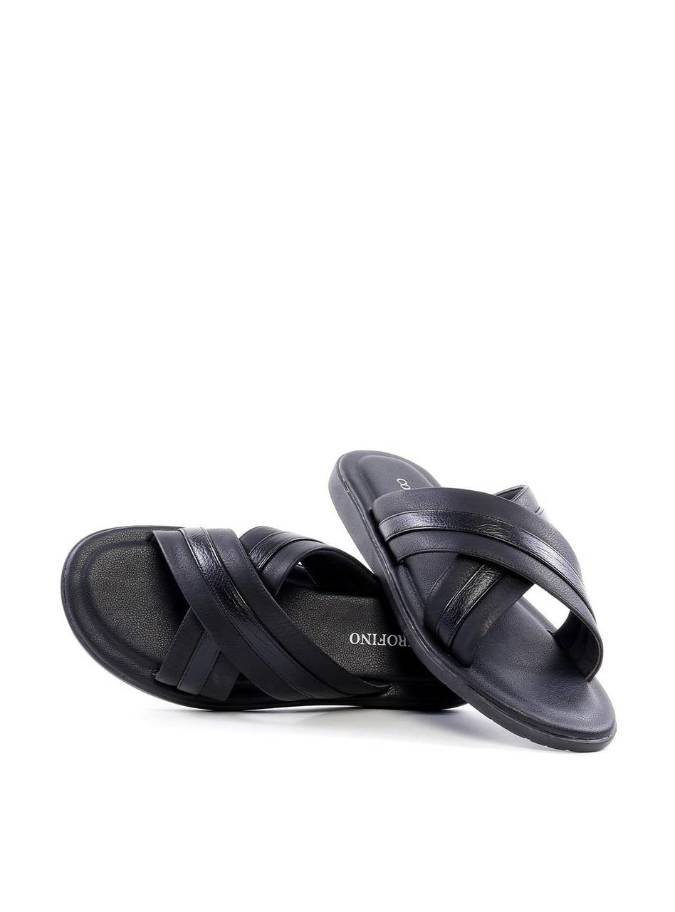 Chinelão Masculino com Tiras Cruzadas - Preta SDI-12162 - PR