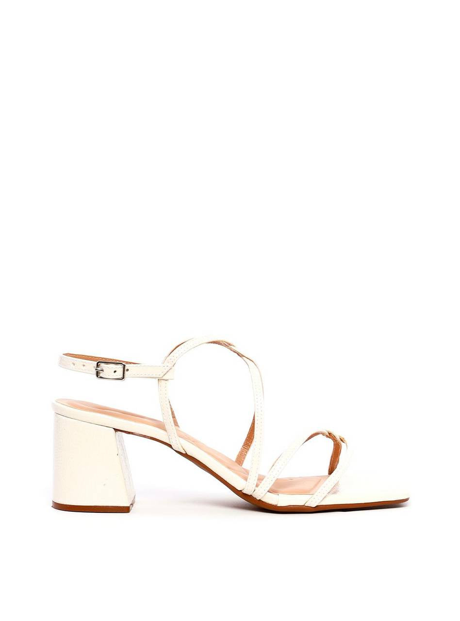 Sandália Bloco com Tiras Entrelaçadas - Fenno SDI-11935 - FE