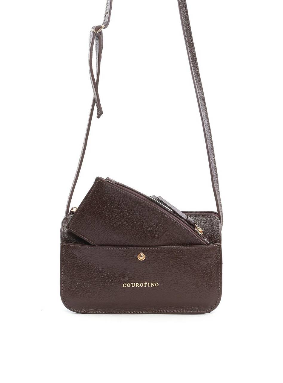 Bolsa Clutch Transversal com Bolso Removível - Cacau BSI-6417 - CA