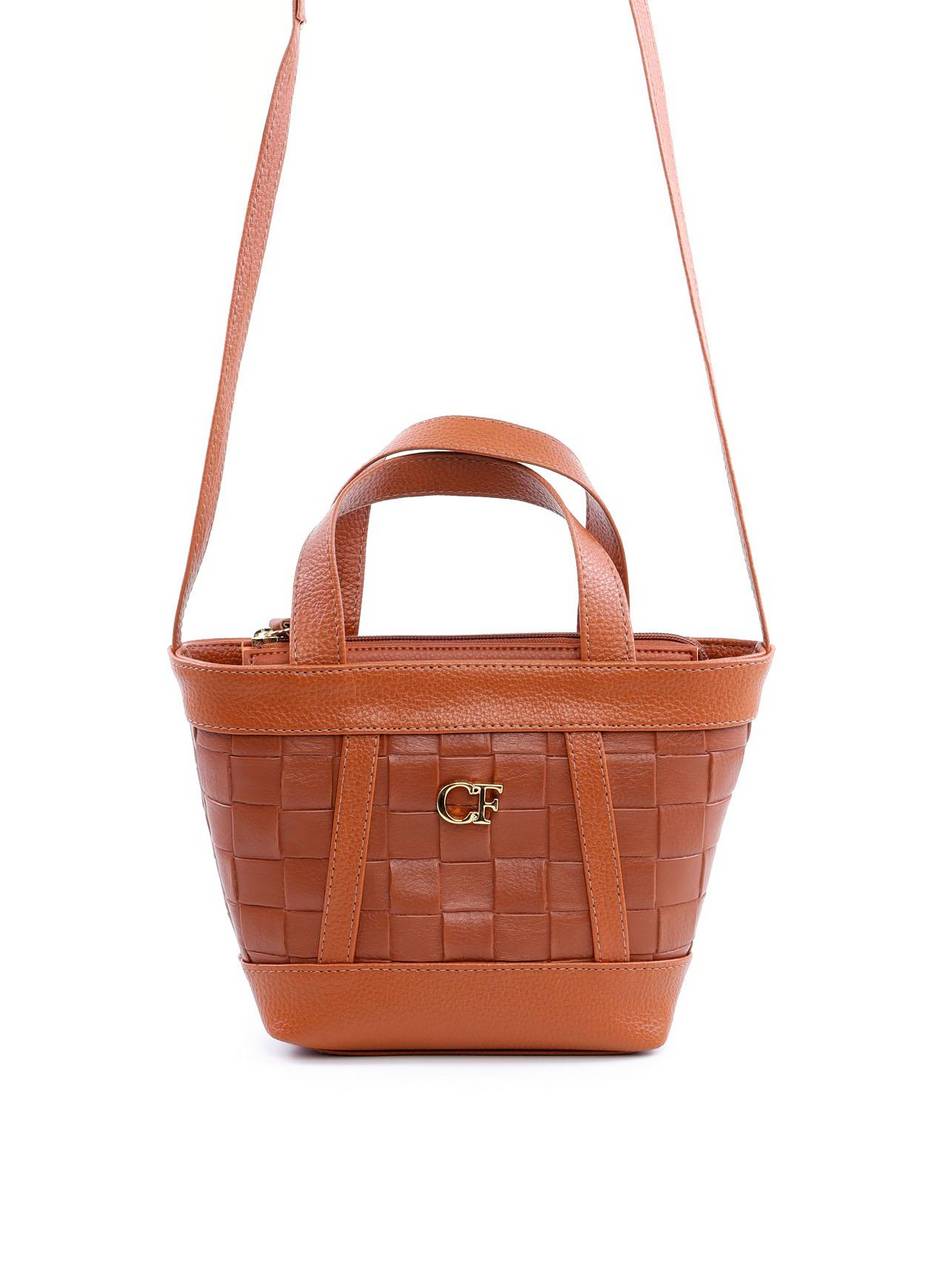 Bolsa Tote com Alça Dupla Geométrica - Castor BSI-6061 - CS