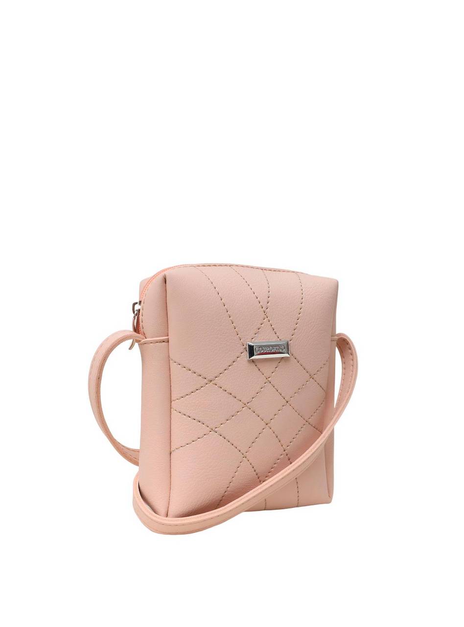 Bolsa Bag Pequena Transversal Costura Trançada Nude BSI-5466 - NU