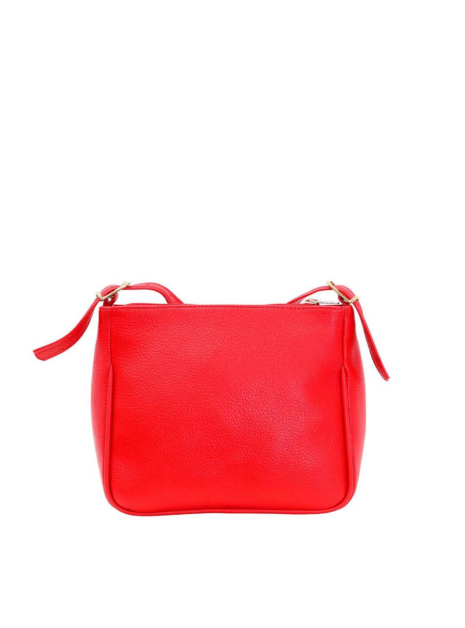 Bolsa Carteiro Transversal Regulável Zíper Frontal Vermelha BSI-5658 - VE