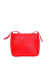 Bolsa Carteiro Transversal Regulável Zíper Frontal Vermelha BSI-5658 - VE