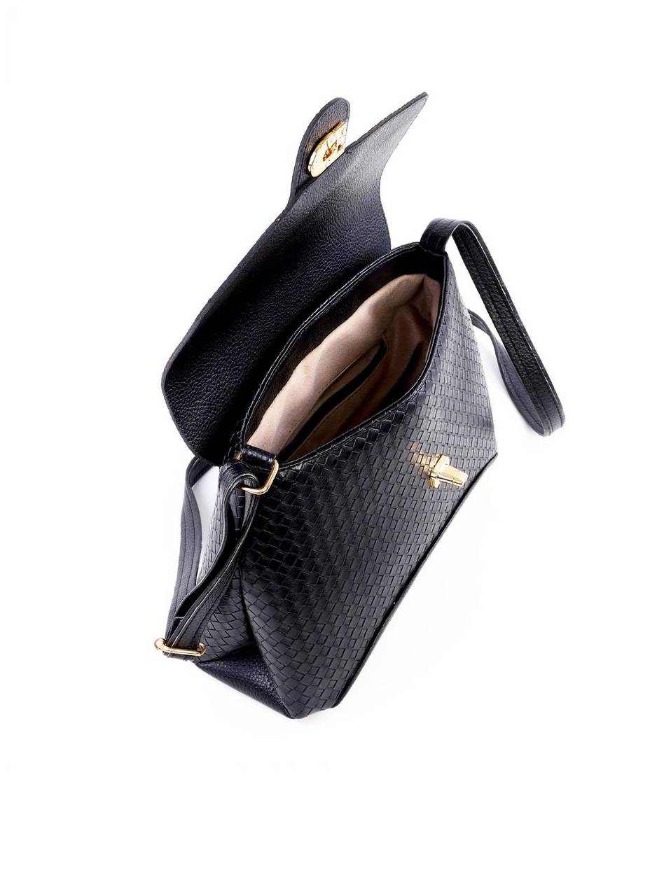 Bolsa Janaina Satchel em Tressê - Preta BSI-6295 - PR