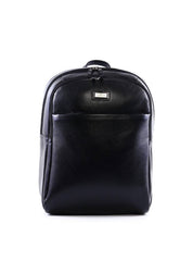 Mochila Casual Arredondada em Couro - Preta MEI-459 - PR
