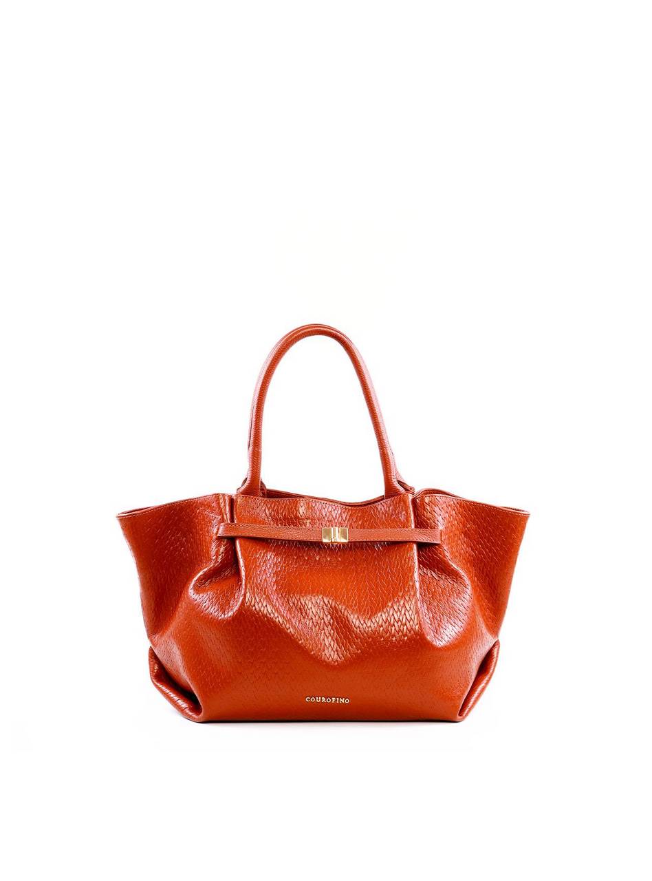 Bolsa Tote com Drapeado e Alça Dupla - Castor BSI-6275 - CS