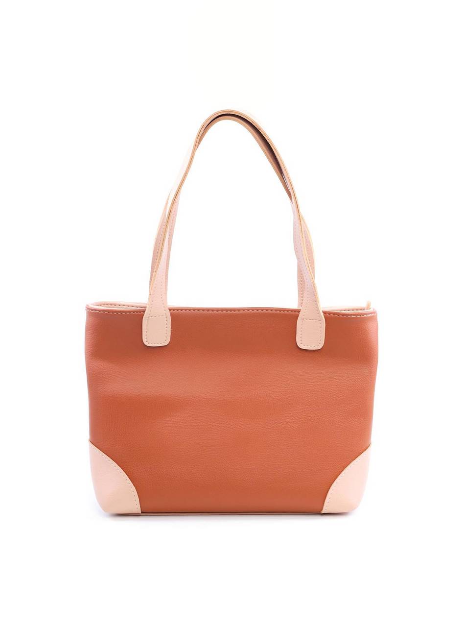 Bolsa Tote Costuras Laterais Bicolor - Castor BSI-6102 - CS