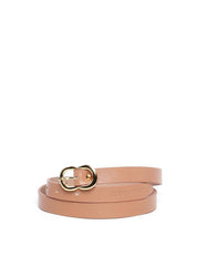 Cinto Feminino em Couro com Fivela Orgânica - Nude CTI-989 - NU
