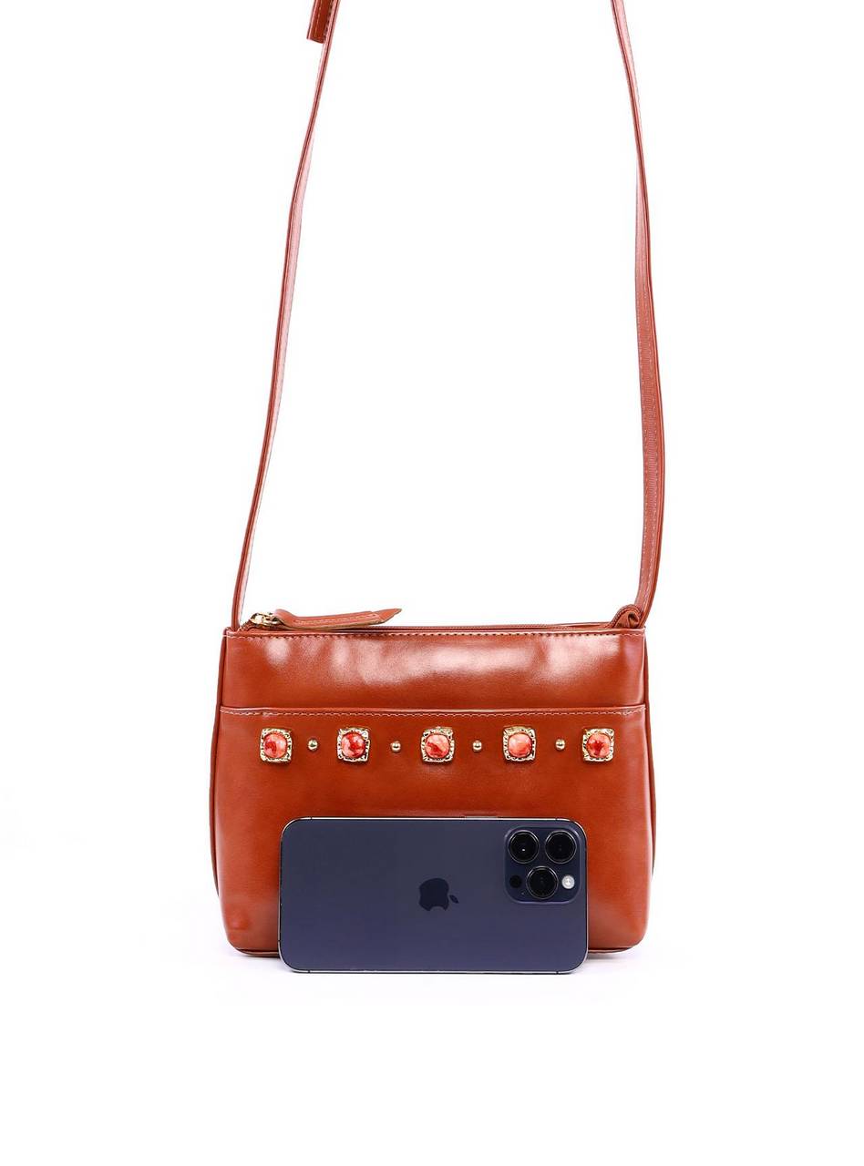 Bolsa Tote Transversal com Pedraria - Castor BSI-6362 - CS