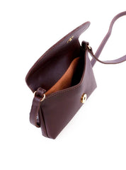 Bolsa Saddle Transversal com Fecho de Pressão - Cacau BSI-5995 - CA