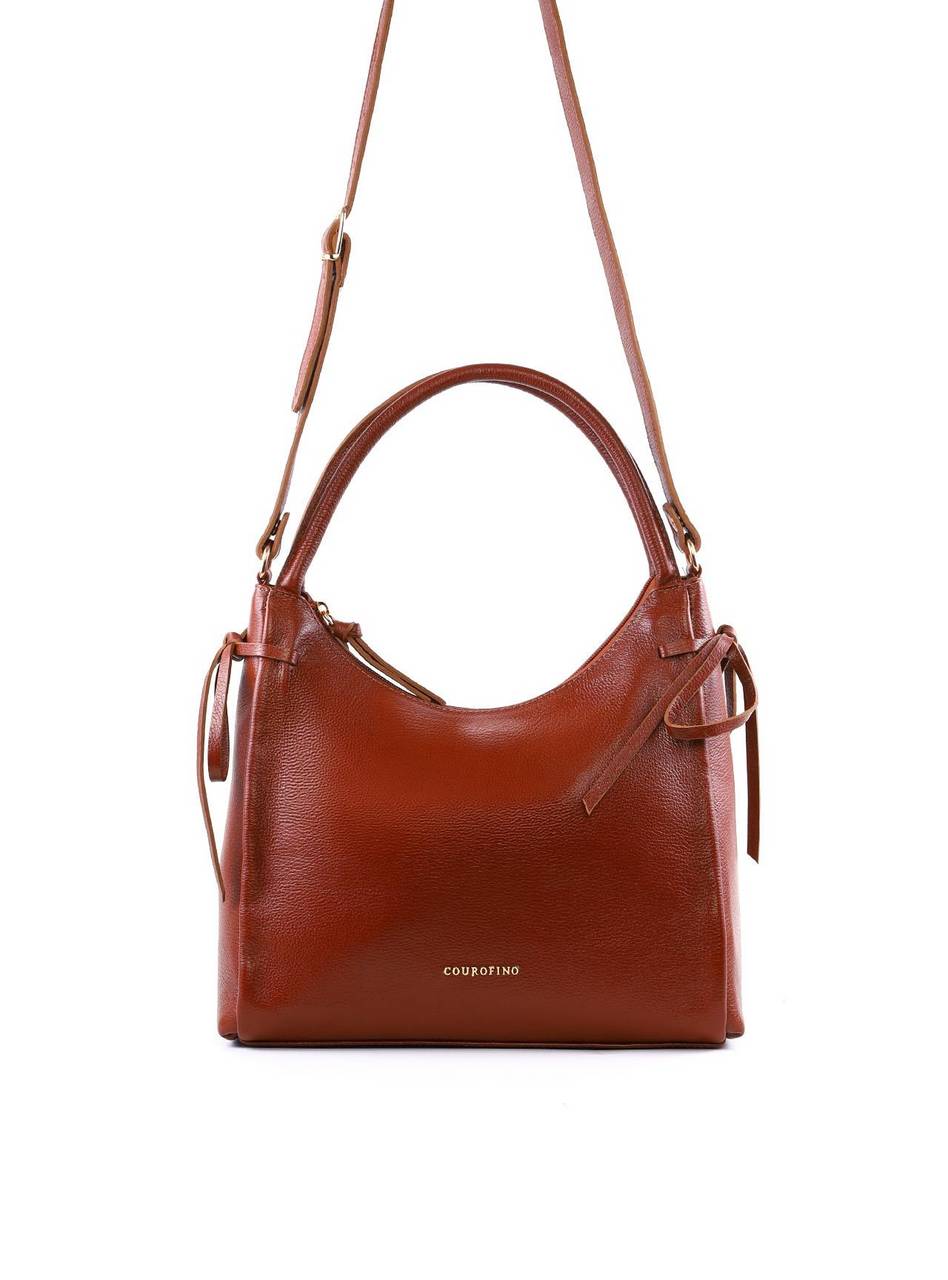 Bolsa Tote Grande Enfeite Laços Laterais Alça Dupla - Castor BSI-6375 - CS