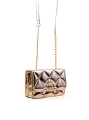 Bolsa Satchel Pequena Transversal com Matelassê BSI-6522 - AU