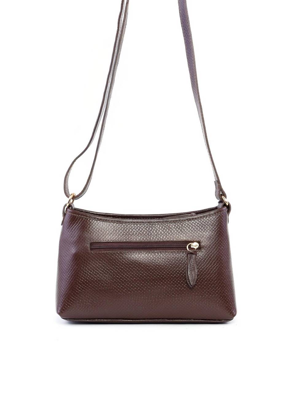 Bolsa Tote de Couro em Tressê com Barbicacho - Cacau BSI-6204 - CA