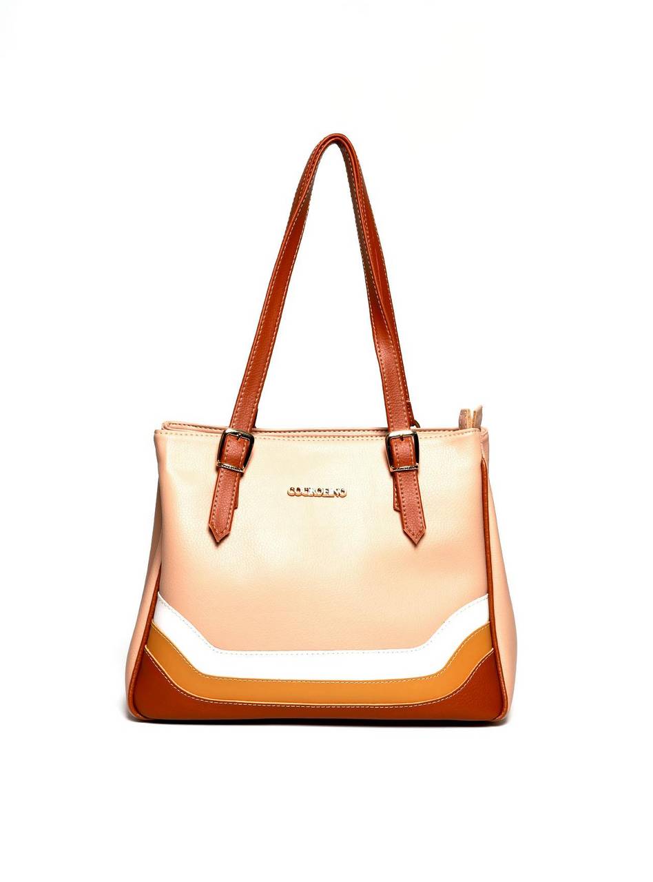Bolsa Tote Tiracolo com Alça Regulável - Nude BSI-5746 - NU