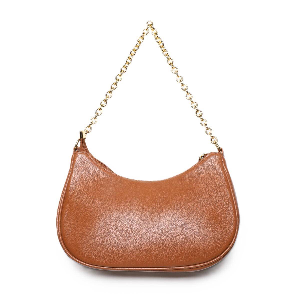 Bolsa Hobo Pequena Transversal Couro Castor BSI-5850 - CS