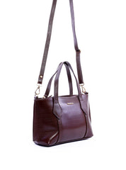 Bolsa Tote Alça Dupla Croco - Cacau BSI-6329 - CA
