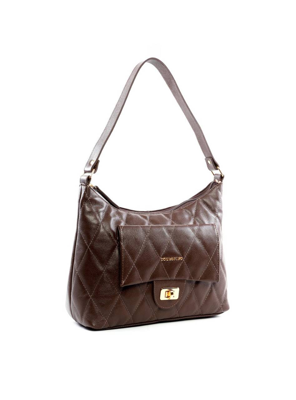 Bolsa Hobo com Costura Aparente - Cacau BSI-6445 - CA
