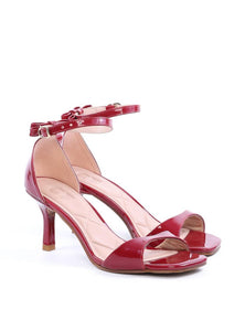 Sandália Salto Fino com Laço Traseiro - Vermelha SDI-11746 - VE
