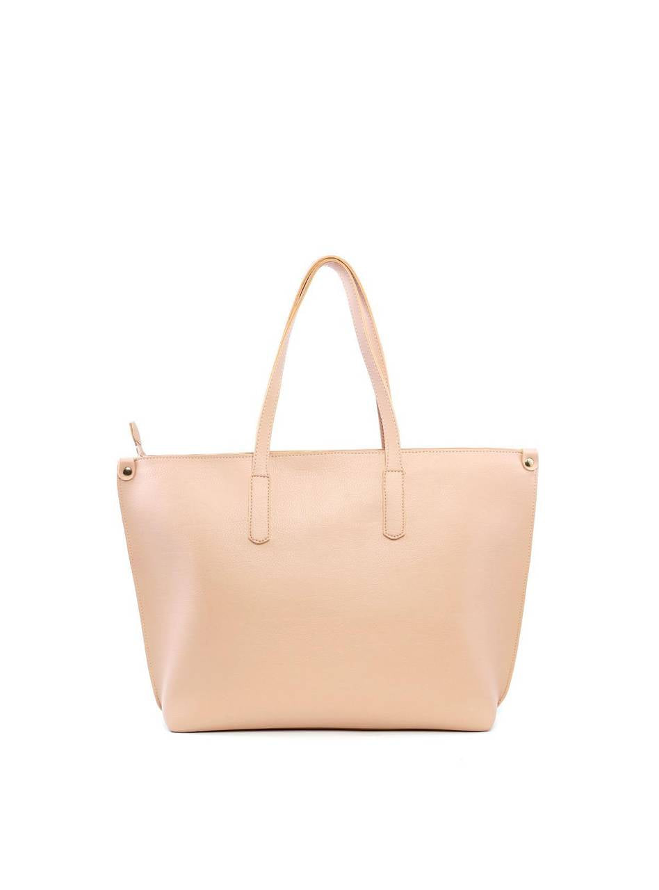Bolsa Shopper com Detalhes Laterais - Nude BSI-6139 - NU