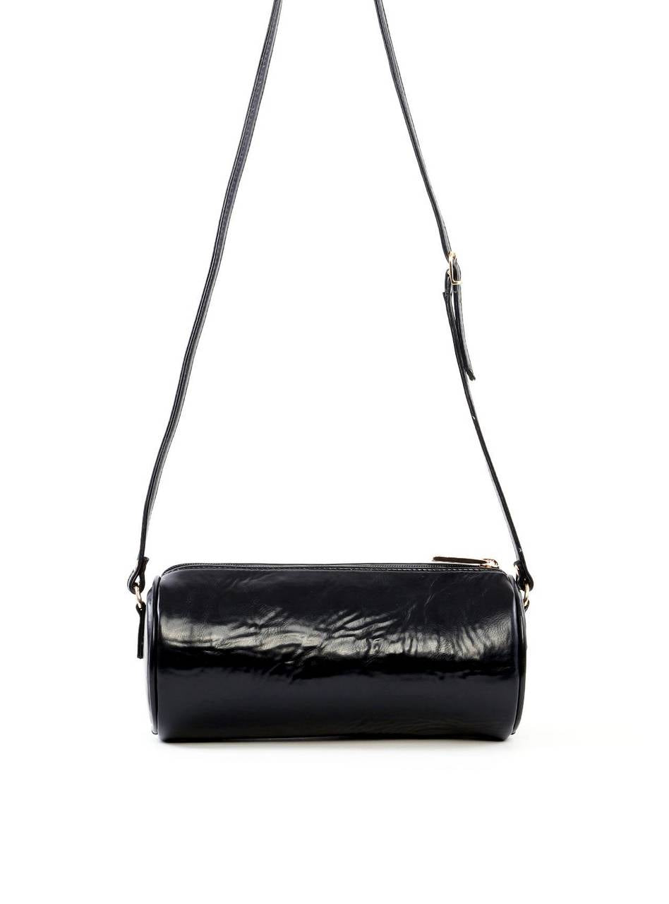 Bolsa Baguete Pequena Bowling - Preta BSI-6457 - PR