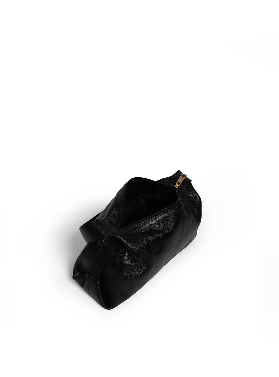Bolsa Hobo Alça de Ombro Costura Central - Preta BSI-5969 - PR